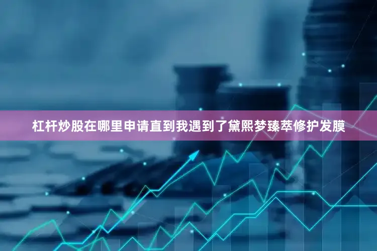 杠杆炒股在哪里申请直到我遇到了黛熙梦臻萃修护发膜